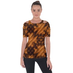 Background Texture Pattern Short Sleeve Top