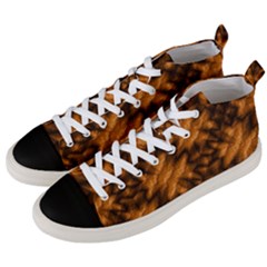 Background Texture Pattern Men s Mid-top Canvas Sneakers