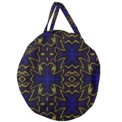 Background Texture Pattern Giant Round Zipper Tote