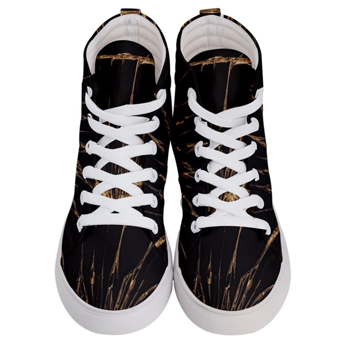 Background Abstract Structure Men s Hi-Top Skate Sneakers