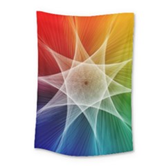 Abstract Star Pattern Structure Small Tapestry by Celenk