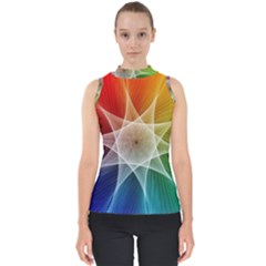 Abstract Star Pattern Structure Shell Top