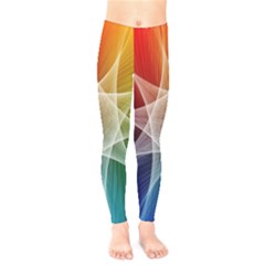 Abstract Star Pattern Structure Kids  Legging