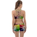 Abstract Star Pattern Structure Back Web Sports Bra Set View2