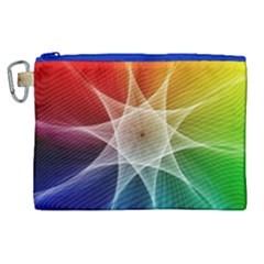 Abstract Star Pattern Structure Canvas Cosmetic Bag (xl)