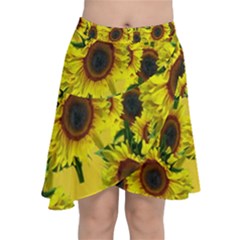 Sun Flower Pattern Background Chiffon Wrap