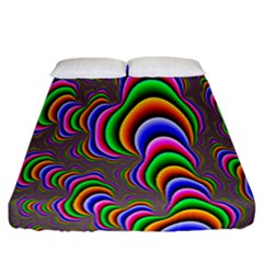 Fractal Background Pattern Color Fitted Sheet (california King Size) by Celenk