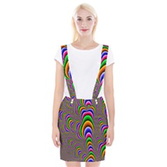 Fractal Background Pattern Color Braces Suspender Skirt