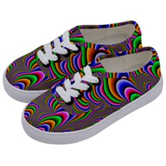 Fractal Background Pattern Color Kids  Classic Low Top Sneakers