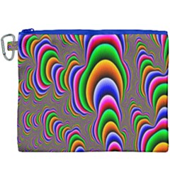 Fractal Background Pattern Color Canvas Cosmetic Bag (xxxl)