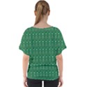 Christmas Tree Pattern Design V-Neck Dolman Drape Top View2