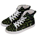 Abstract Dark Blur Texture Women s Hi-Top Skate Sneakers View2