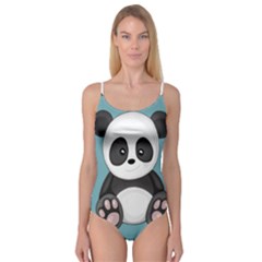 Cute Panda Camisole Leotard  by Valentinaart