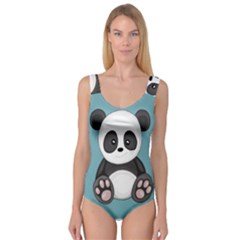 Cute Panda Princess Tank Leotard  by Valentinaart