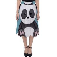 Cute Panda Folding Skater Skirt