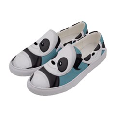 Cute Panda Women s Canvas Slip Ons