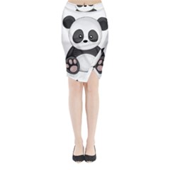 Cute Panda Midi Wrap Pencil Skirt by Valentinaart