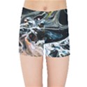 Abstract Flow River Black Kids Sports Shorts View1