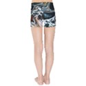 Abstract Flow River Black Kids Sports Shorts View2