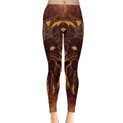 Lion Wild Animal Abstract Leggings  by Celenk