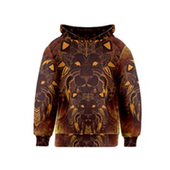 Lion Wild Animal Abstract Kids  Pullover Hoodie