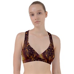 Lion Wild Animal Abstract Sweetheart Sports Bra by Celenk