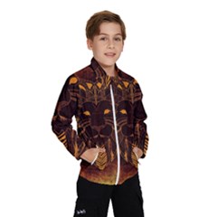 Lion Wild Animal Abstract Wind Breaker (kids) by Celenk