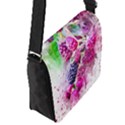 Blackberry Fruit Art Abstract Flap Messenger Bag (S) View2