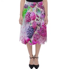 Blackberry Fruit Art Abstract Folding Skater Skirt