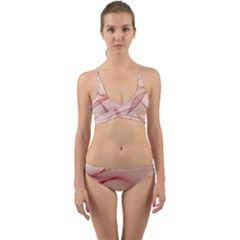 Background Light Glow Abstract Art Wrap Around Bikini Set by Celenk