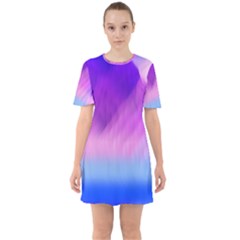 Background Art Abstract Watercolor Sixties Short Sleeve Mini Dress by Celenk