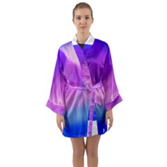 Background Art Abstract Watercolor Long Sleeve Kimono Robe