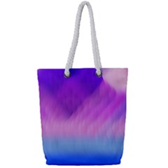 Background Art Abstract Watercolor Full Print Rope Handle Tote (small)