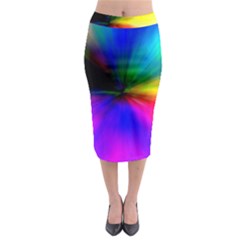 Creativity Abstract Alive Midi Pencil Skirt by Celenk