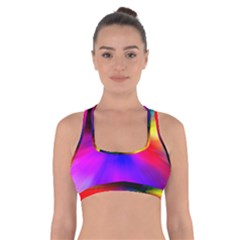 Creativity Abstract Alive Cross Back Sports Bra by Celenk