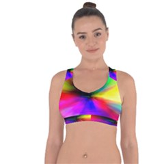 Creativity Abstract Alive Cross String Back Sports Bra by Celenk