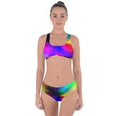 Creativity Abstract Alive Criss Cross Bikini Set by Celenk