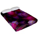 Cube Surface Texture Background Fitted Sheet (Queen Size) View2