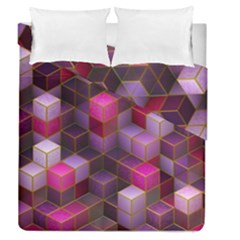 Cube Surface Texture Background Duvet Cover Double Side (queen Size) by Celenk