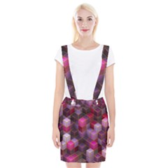 Cube Surface Texture Background Braces Suspender Skirt by Celenk