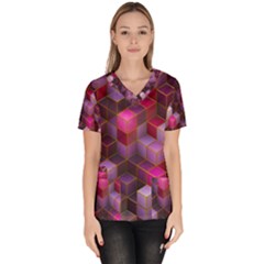 Cube Surface Texture Background Scrub Top