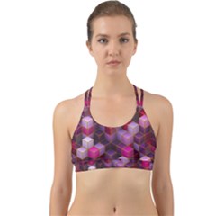 Cube Surface Texture Background Back Web Sports Bra