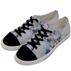 Cat Dog Cute Art Abstract Men s Low Top Canvas Sneakers by Celenk