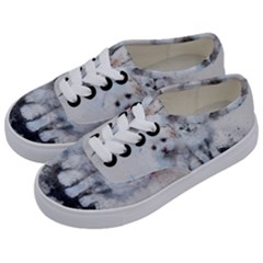 Cat Dog Cute Art Abstract Kids  Classic Low Top Sneakers by Celenk