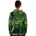 Flora Entwine Fractals Flowers Women s Zipper Hoodie View2