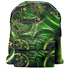 Flora Entwine Fractals Flowers Giant Full Print Backpack by Celenk