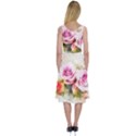 Flower Roses Art Abstract Midi Sleeveless Dress View2