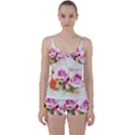 Flower Roses Art Abstract Tie Front Two Piece Tankini View1