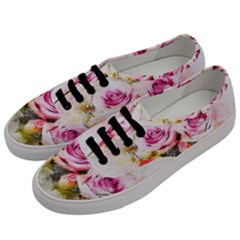 Flower Roses Art Abstract Men s Classic Low Top Sneakers