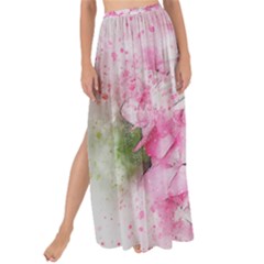 Flower Pink Art Abstract Nature Maxi Chiffon Tie-up Sarong